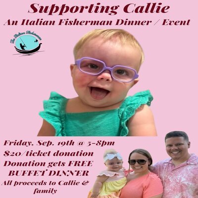 Supporting Callie Charity Dinner - Sep. 19th FRI (5pm-8pm)